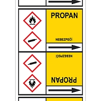 Značení potrubí, propan